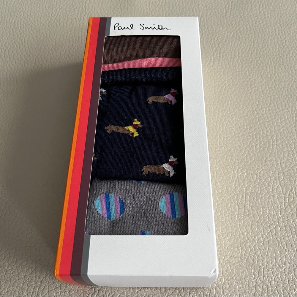 NWB - Paul Smith Women’s 3-Pack Socks Gift Set - Made in Italy